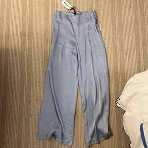 Vivetta Blue Silk Pants 38 NWT